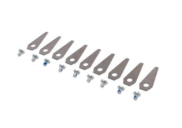 Sada 9 ks. žacích nožů 4,9 cm (2") pro robotické sekačky Bosch Indego 350 Indego 350 Connect Indego 1100 Connect (OEM F016800321)