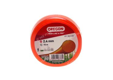Žací struna Oregon 2,4 mm x 15 m oranžová